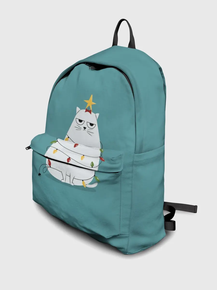 Рюкзак джинсовый / Кото-ёлка