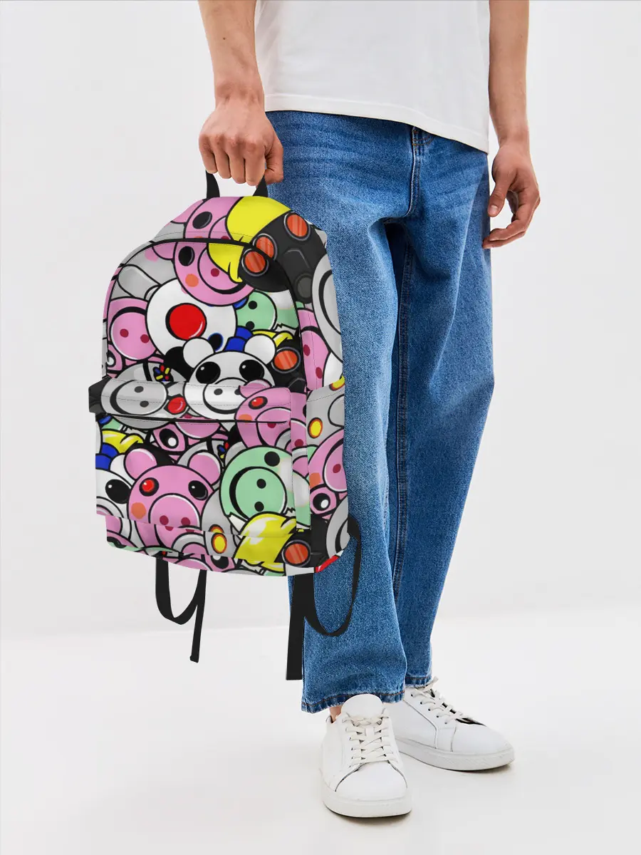 Рюкзак джинсовый / ROBLOX PIGGY