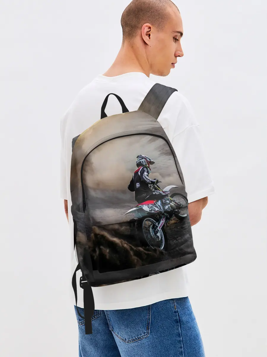 Рюкзак джинсовый / Душа питбайкера