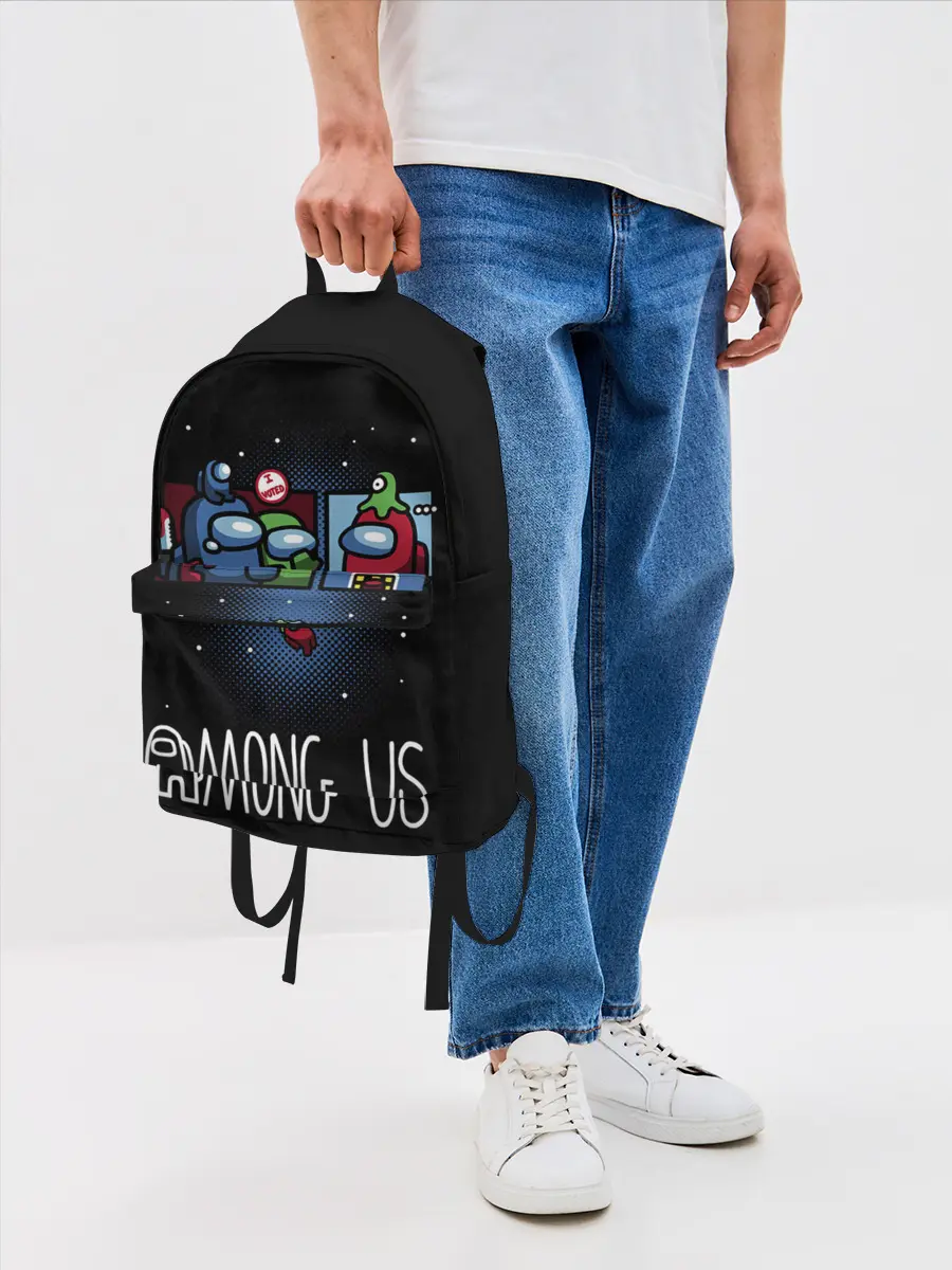Рюкзак джинсовый / Among Us | I Voted