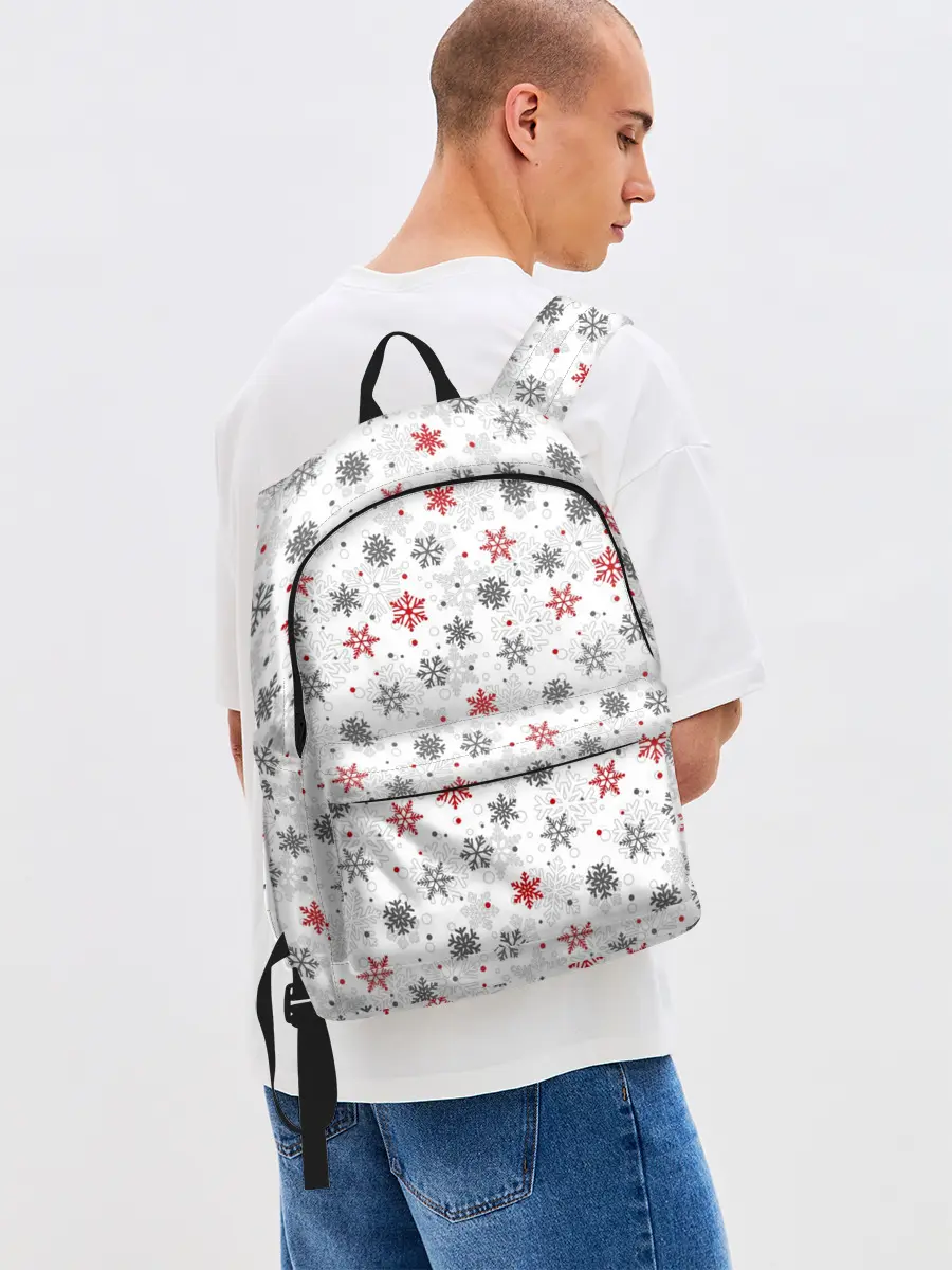 Рюкзак джинсовый / Снежинки