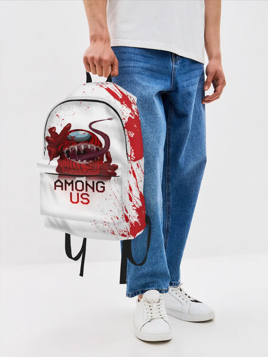 Рюкзак джинсовый / AMONG US - МОНСТР