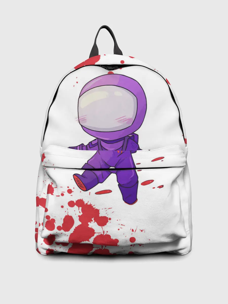 Рюкзак джинсовый / AMONG US - Импостор Покушал