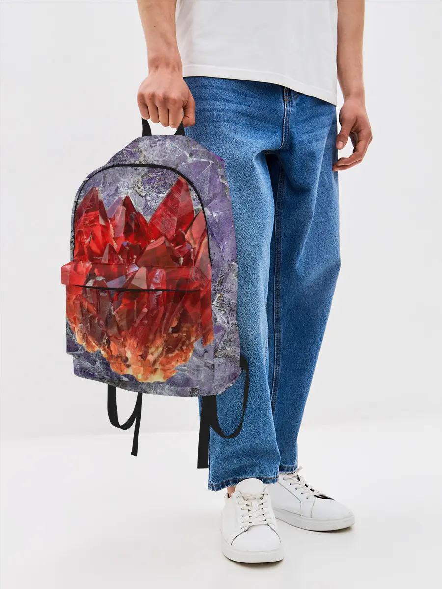 Рюкзак джинсовый / Роза инков