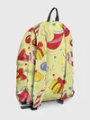 Рюкзак джинсовый / Новогодний узор на желтом фоне