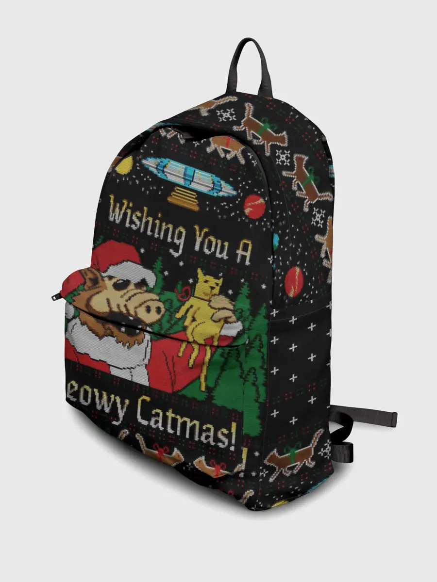 Рюкзак джинсовый / Wishing you a meowy catmas