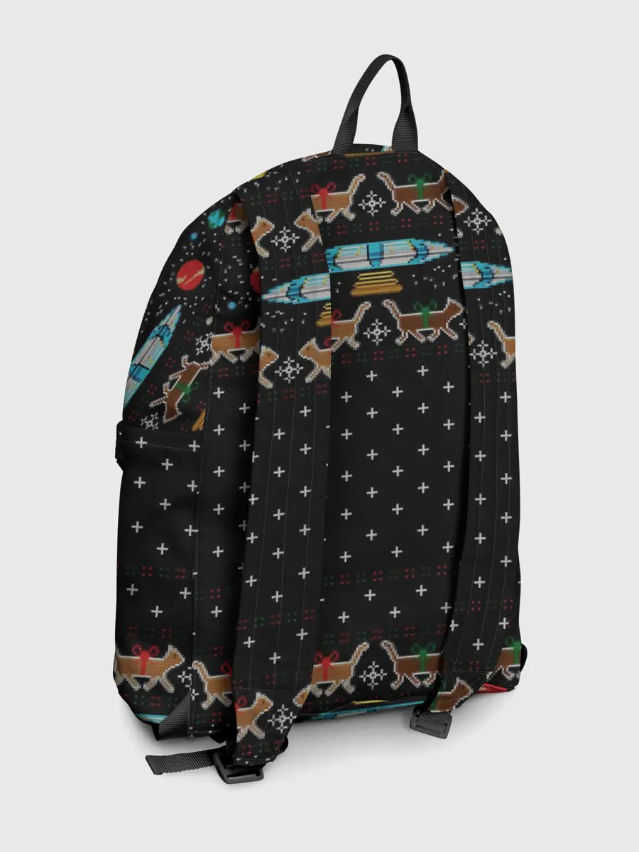 Рюкзак джинсовый / Wishing you a meowy catmas