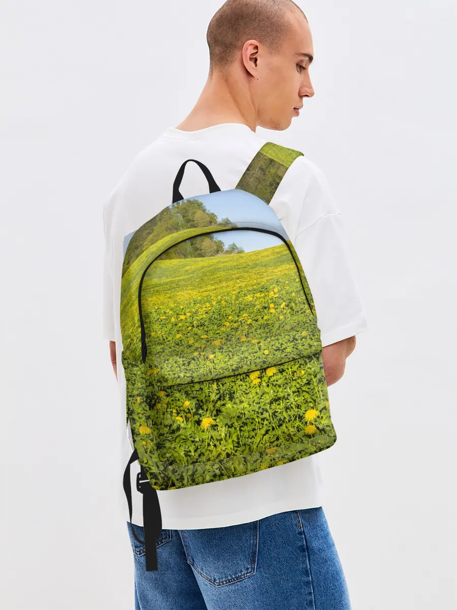 Рюкзак джинсовый / Поле одуванчиков