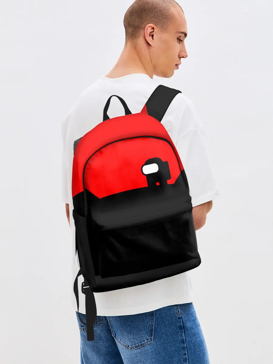 Рюкзак джинсовый / AMONG US - ALONE