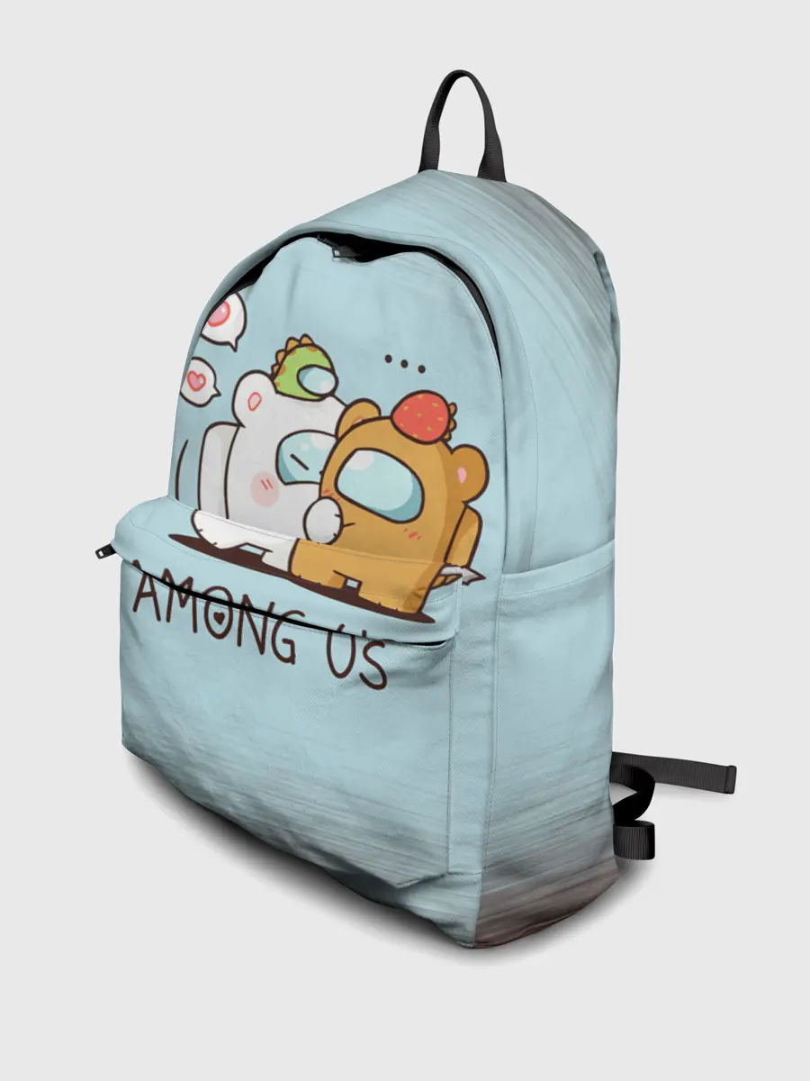 Рюкзак джинсовый / AMONG US - LOVE
