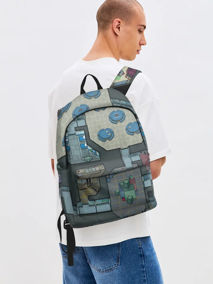 Рюкзак джинсовый / AMONG US - КАРТА