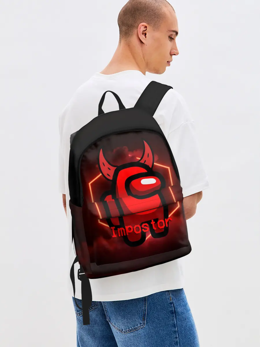 Рюкзак джинсовый / AMONG US IMPOSTOR