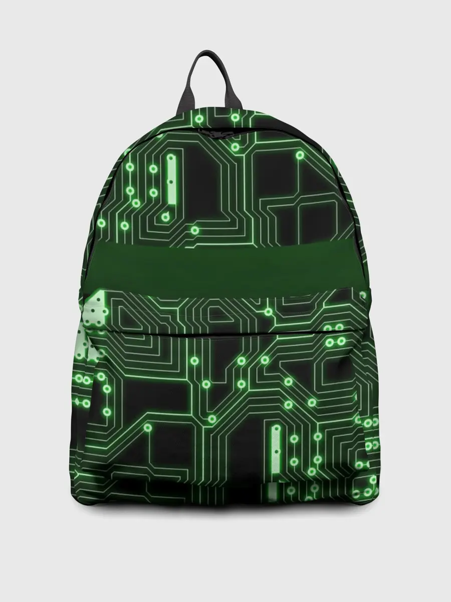 Рюкзак джинсовый / Неоновая схема