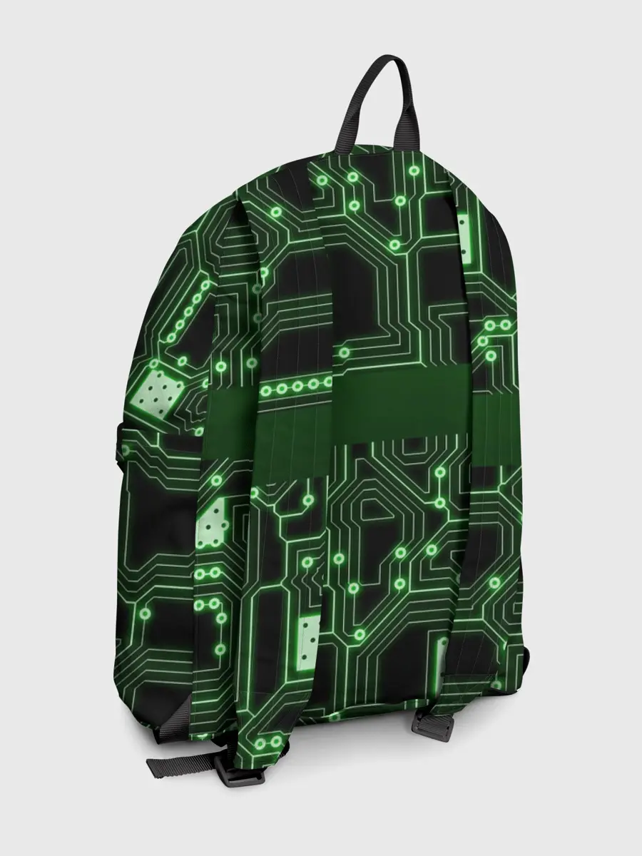 Рюкзак джинсовый / Неоновая схема