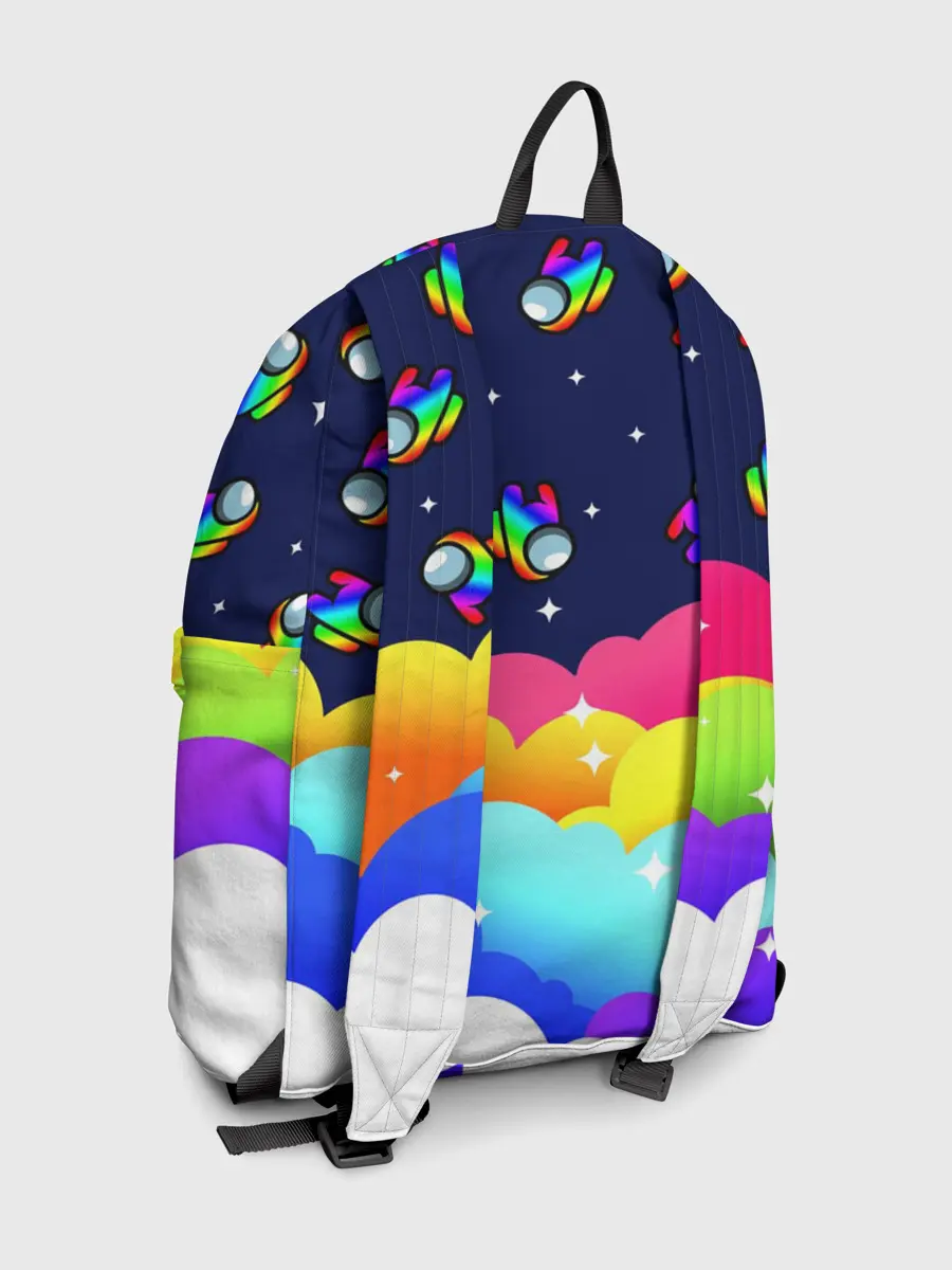 Рюкзак джинсовый / РАДУЖНЫЙ IMPOSTOR