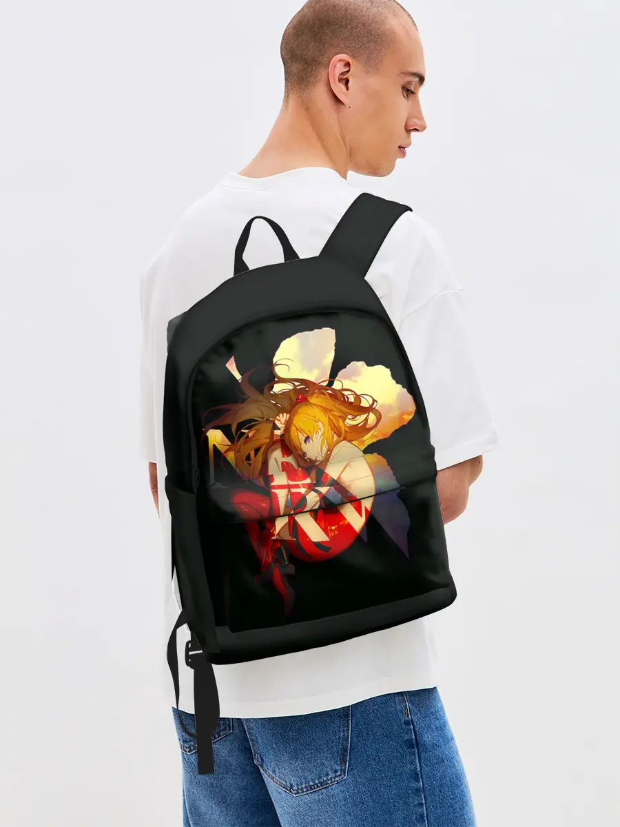 Рюкзак джинсовый / Аска Евангелион Nerv