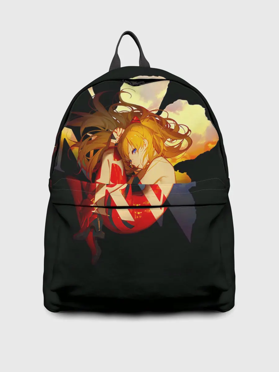 Рюкзак джинсовый / Аска Евангелион Nerv