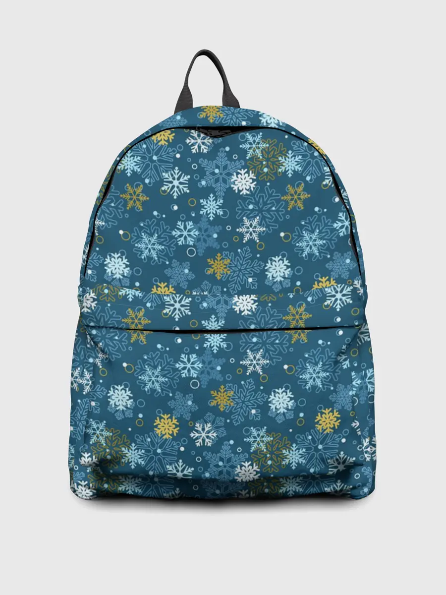 Рюкзак джинсовый / Снежинки