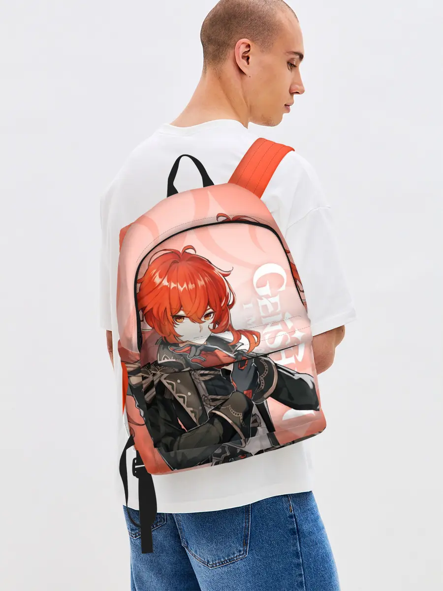 Рюкзак джинсовый / GENSHIN IMPACT, ДИЛЮК