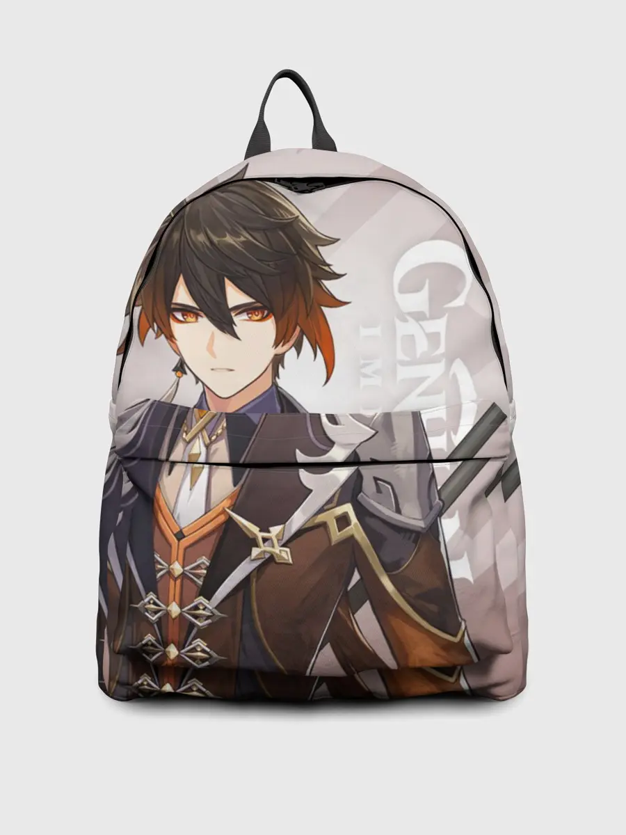 Рюкзак джинсовый / GENSHIN IMPACT, ЧЖУН ЛИ