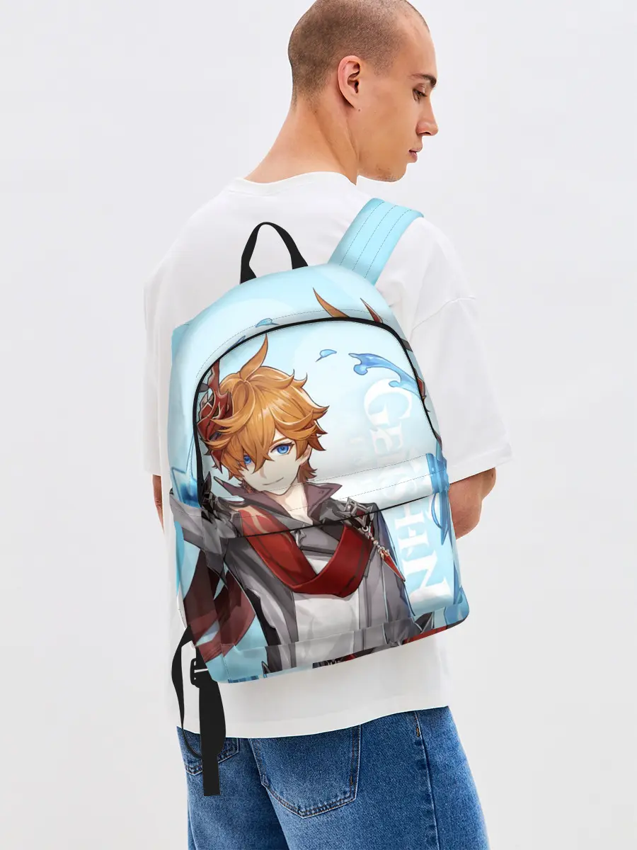 Рюкзак джинсовый / GENSHIN IMPACT, ТАРТАЛЬЯ