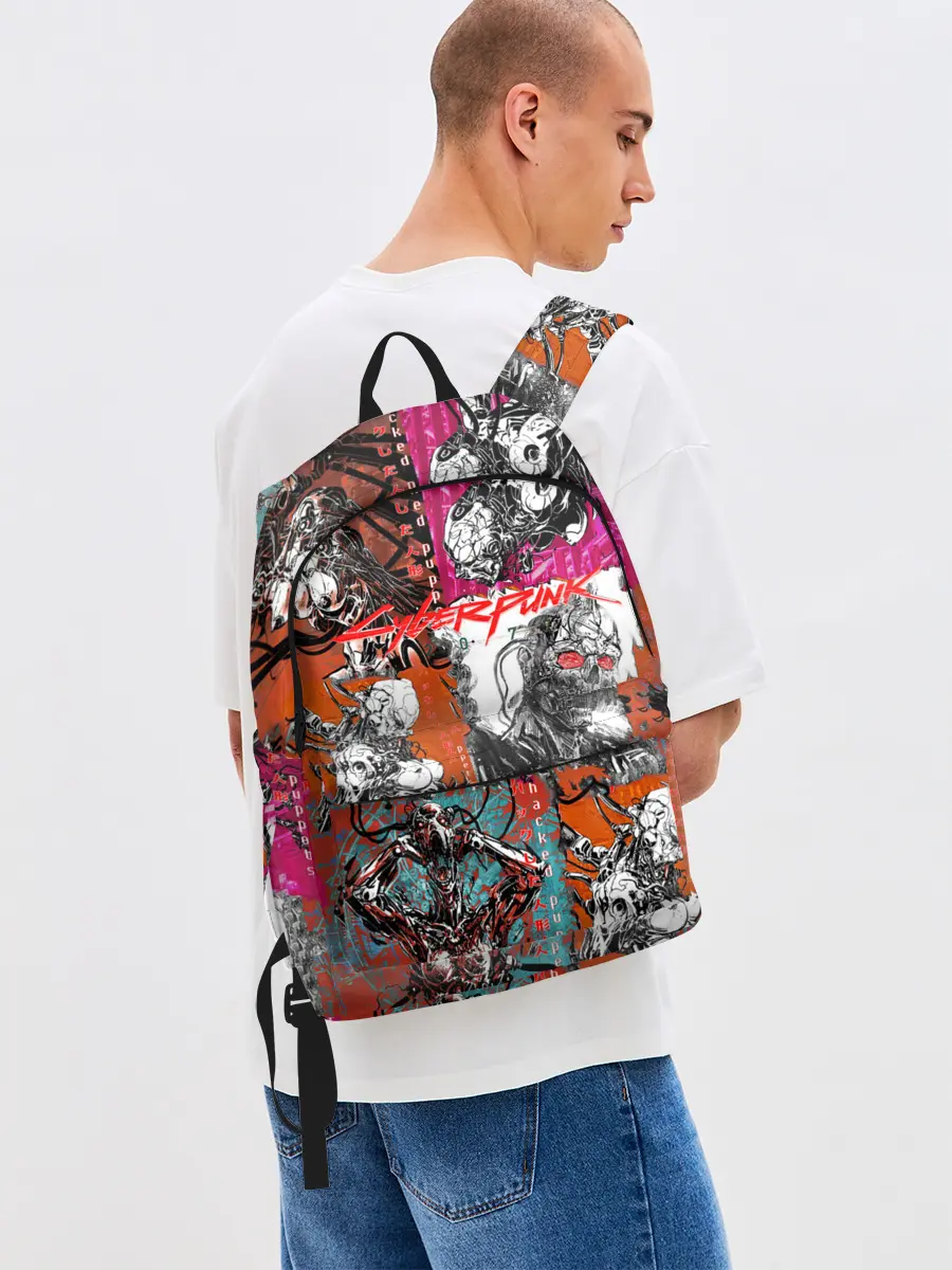 Рюкзак джинсовый / Cyberpunk 2077