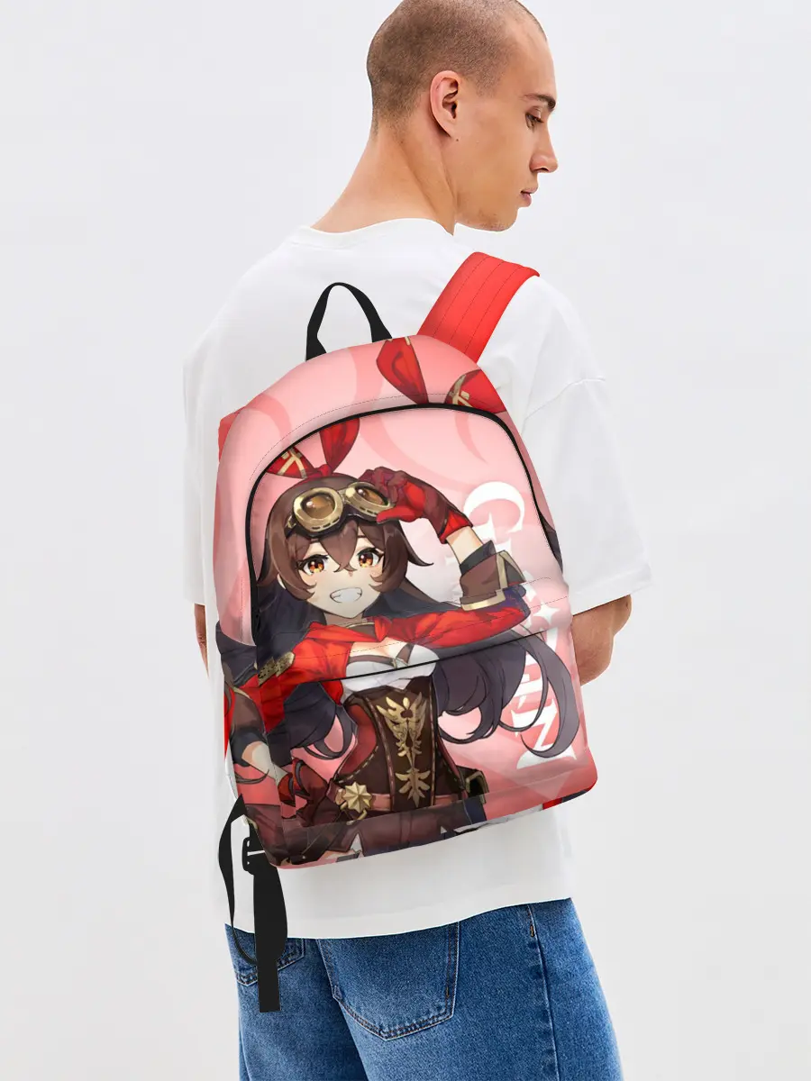 Рюкзак джинсовый / GENSHIN IMPACT, ЭМБЕР,