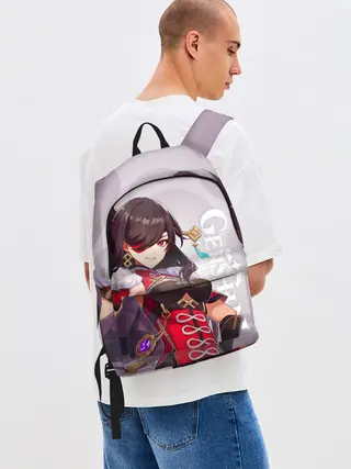 Рюкзак джинсовый / GENSHIN IMPACT, БЭЙ ДОУ