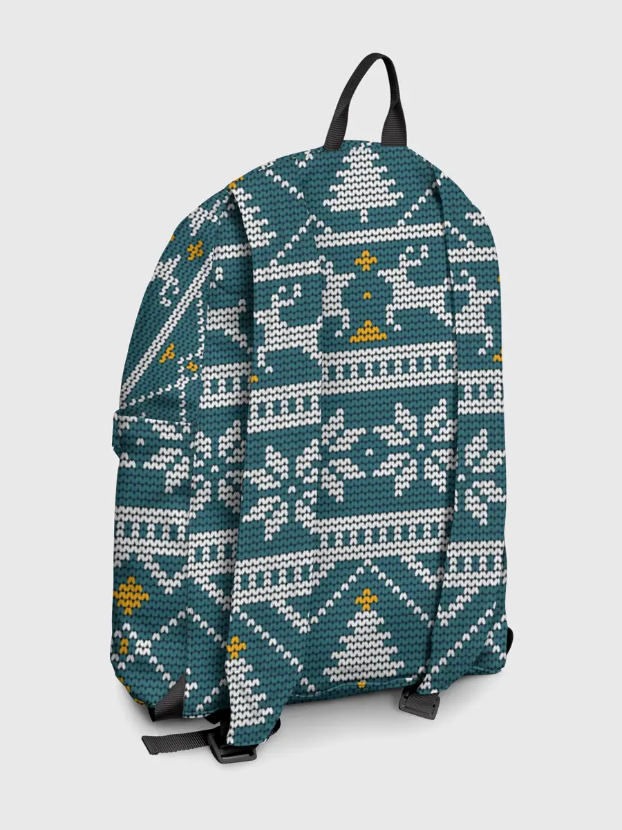 Рюкзак джинсовый / Новогодний узор