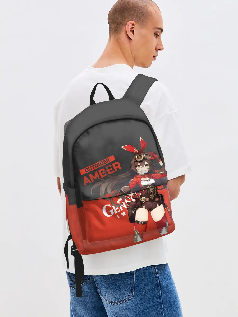 Рюкзак джинсовый / Genshin Impact Amber