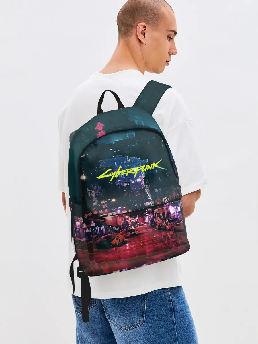 Рюкзак джинсовый / Cyberpunk 2077