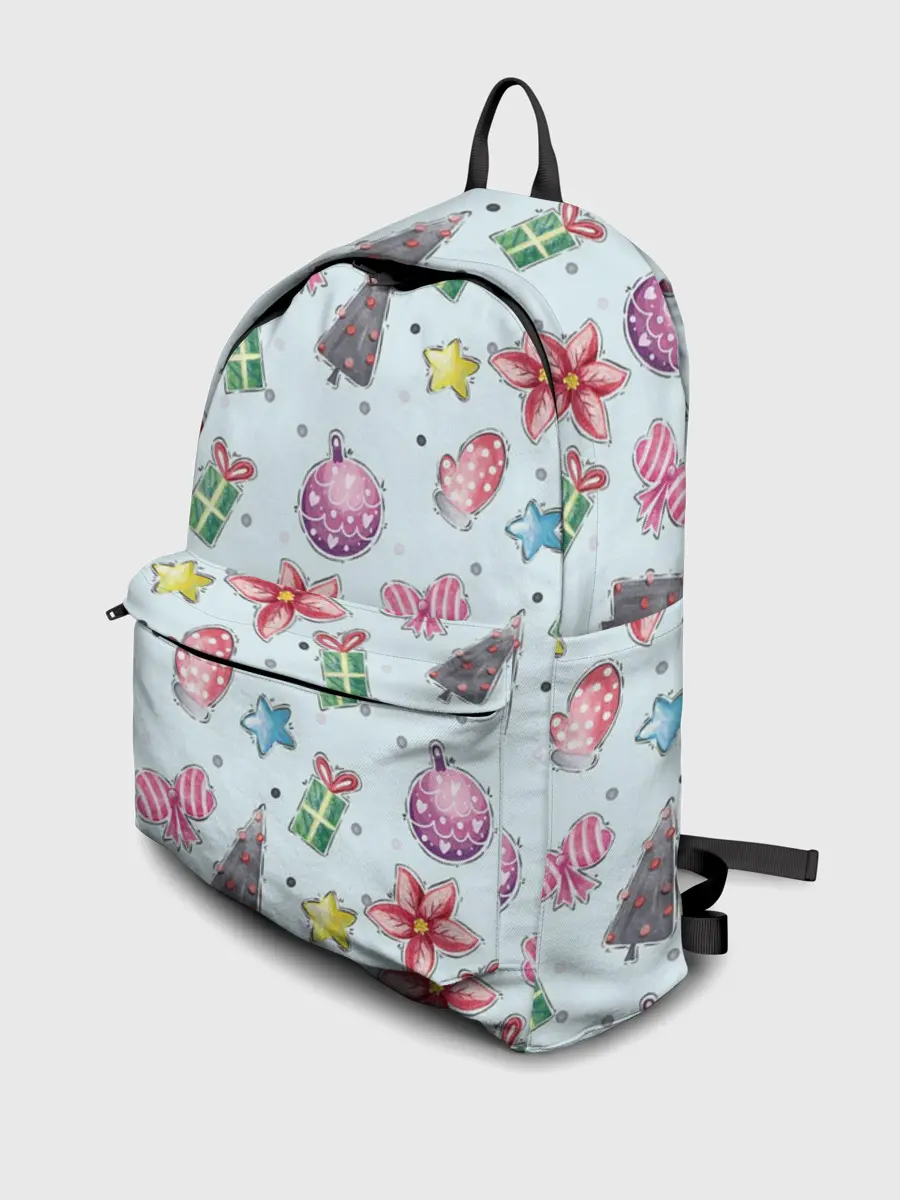 Рюкзак джинсовый / новогодние игрушки