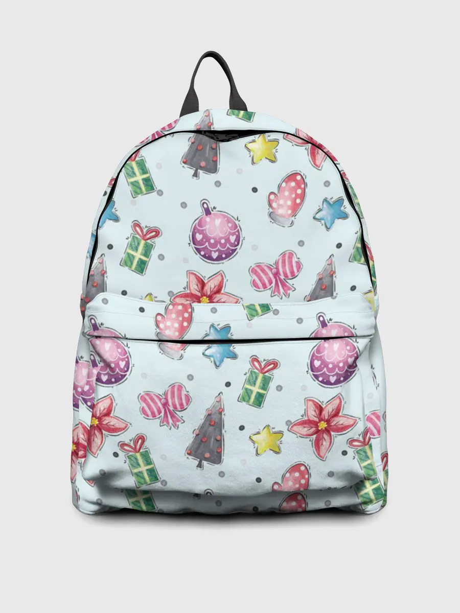 Рюкзак джинсовый / новогодние игрушки