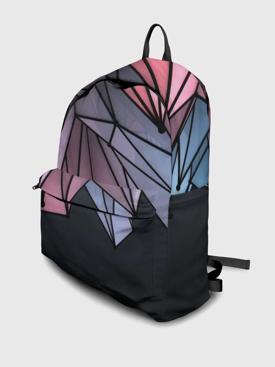 Рюкзак джинсовый / ГеометриЧеский Рисунок