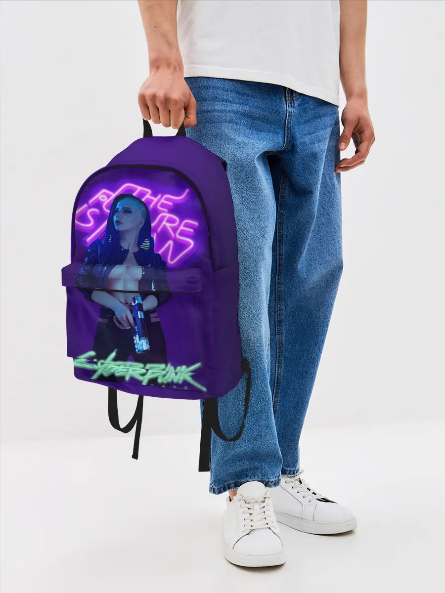 Рюкзак джинсовый / Cyberpunk 2077 V