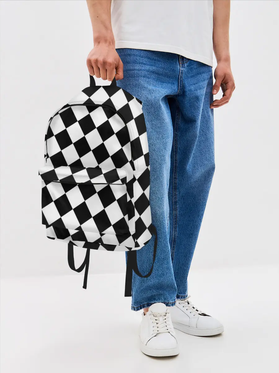 Рюкзак джинсовый / Клетки