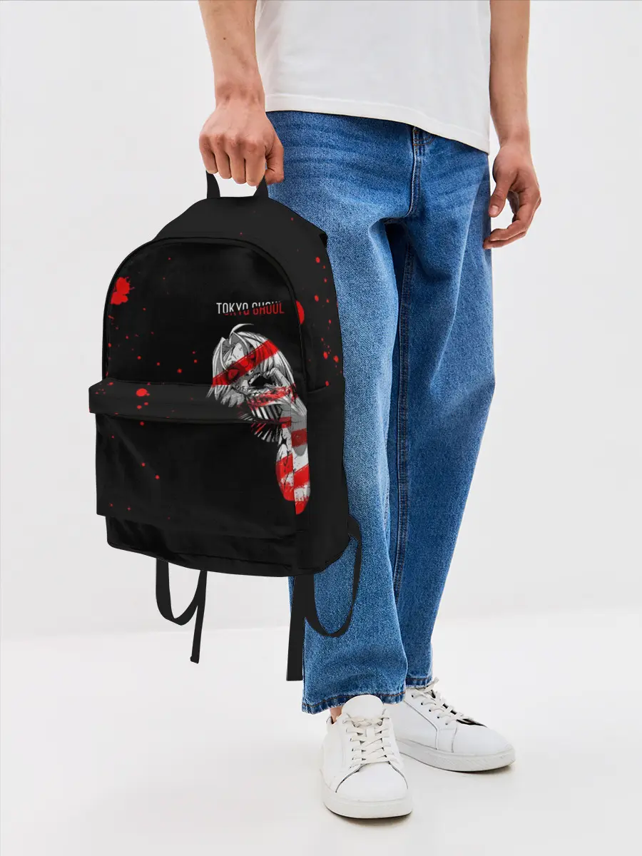 Рюкзак джинсовый / Курео Мадо горизонтальный