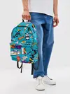 Рюкзак джинсовый / Детское граффити
