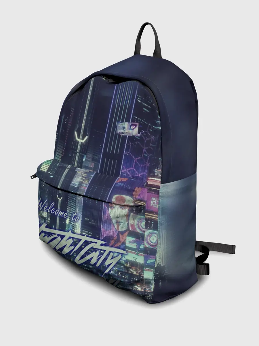 Рюкзак джинсовый / Welcome to Night City