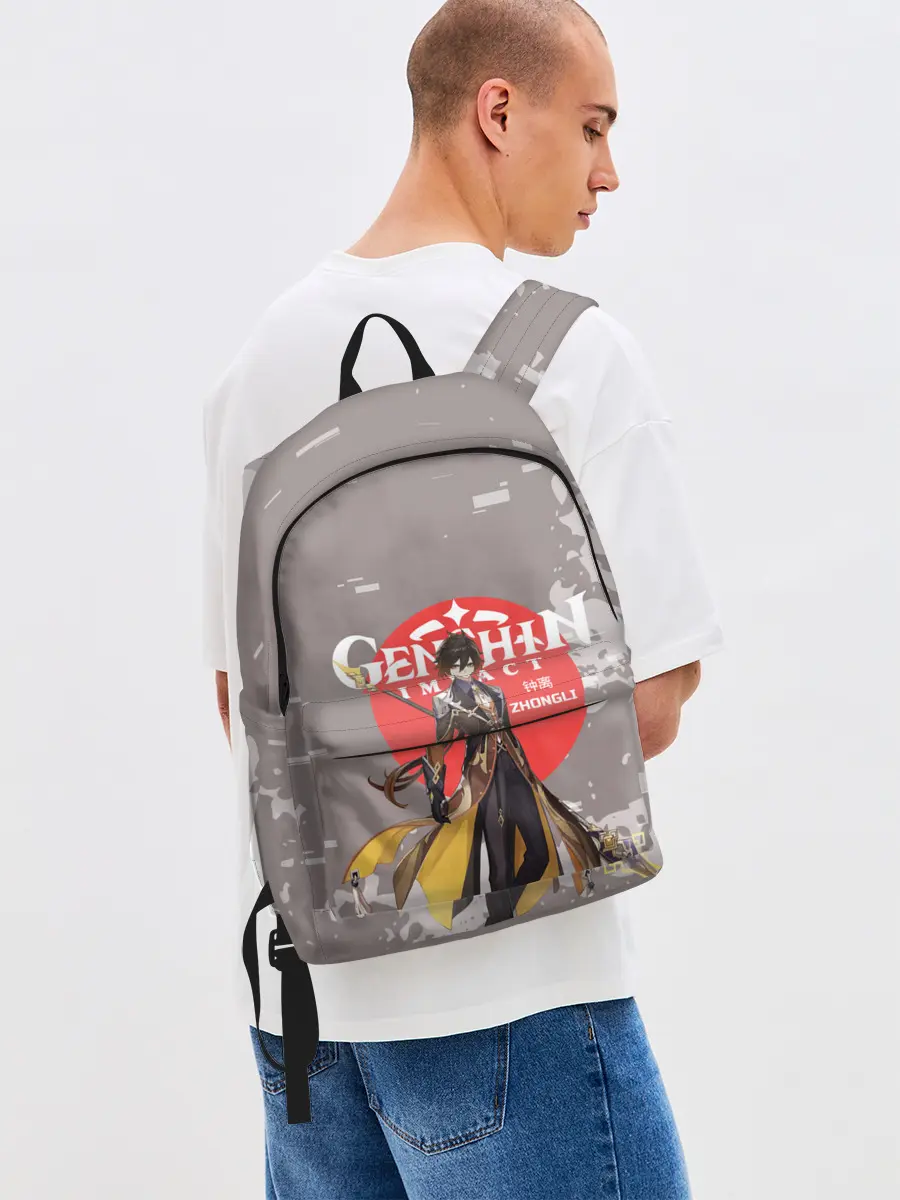 Рюкзак джинсовый / Genshin Impact - Zhongli