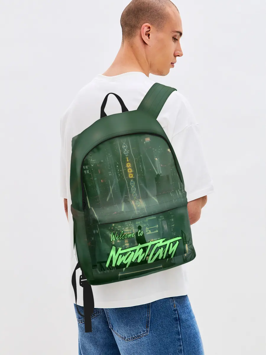 Рюкзак джинсовый / Welcome to Night City