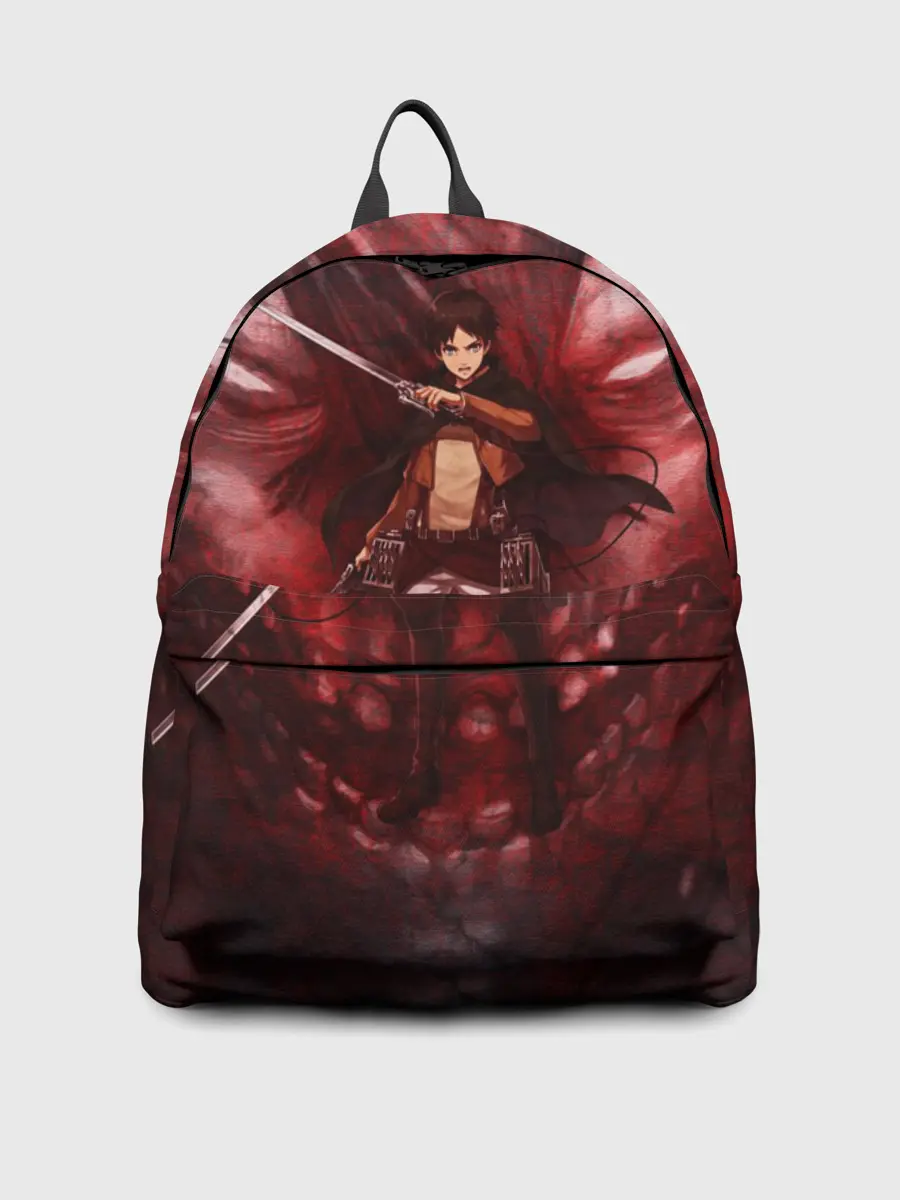 Рюкзак джинсовый / Эрен Йегер или Титан?