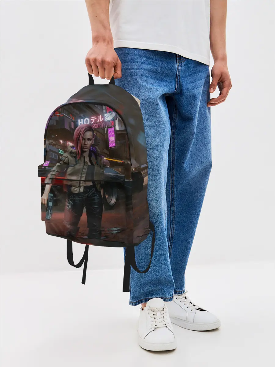Рюкзак джинсовый / Cyberpunk 2077