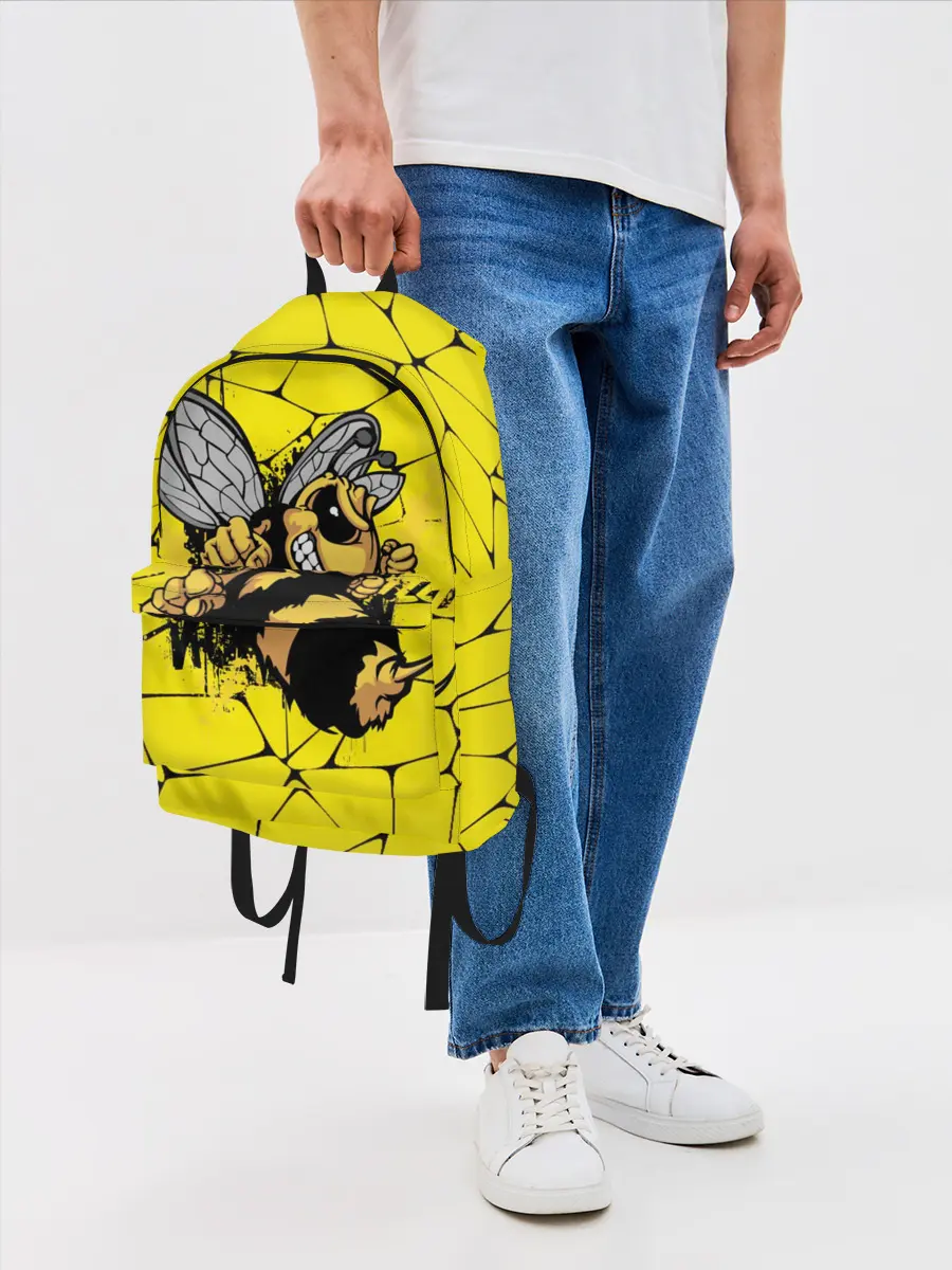 Рюкзак джинсовый / Дикая пчела