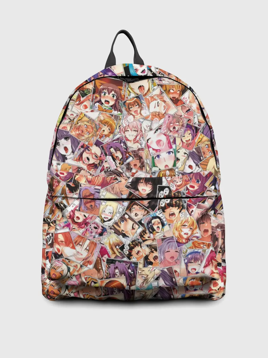 Рюкзак джинсовый / Яркий паттерн АХЕГАО