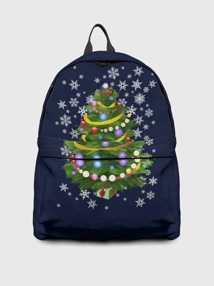 Рюкзак джинсовый / Новогодняя Ёлка