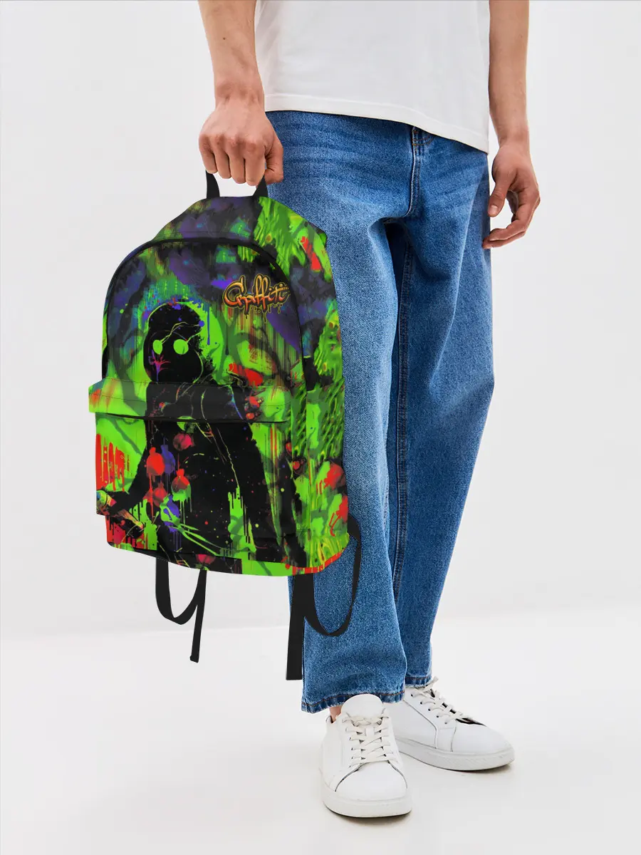 Рюкзак джинсовый / Граффити