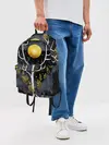 Рюкзак джинсовый / графит и золото: дерево жизни