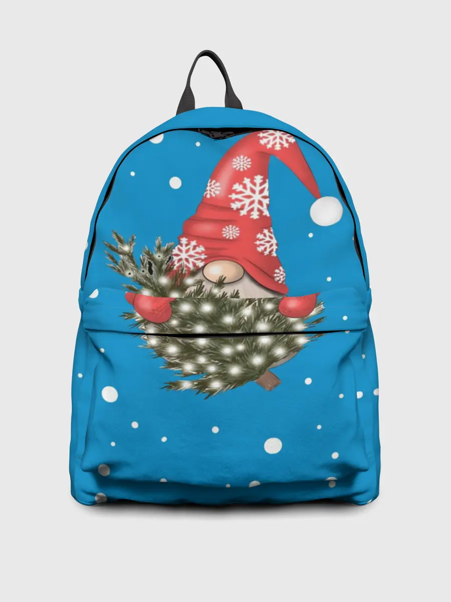 Рюкзак джинсовый / Новогодний гном
