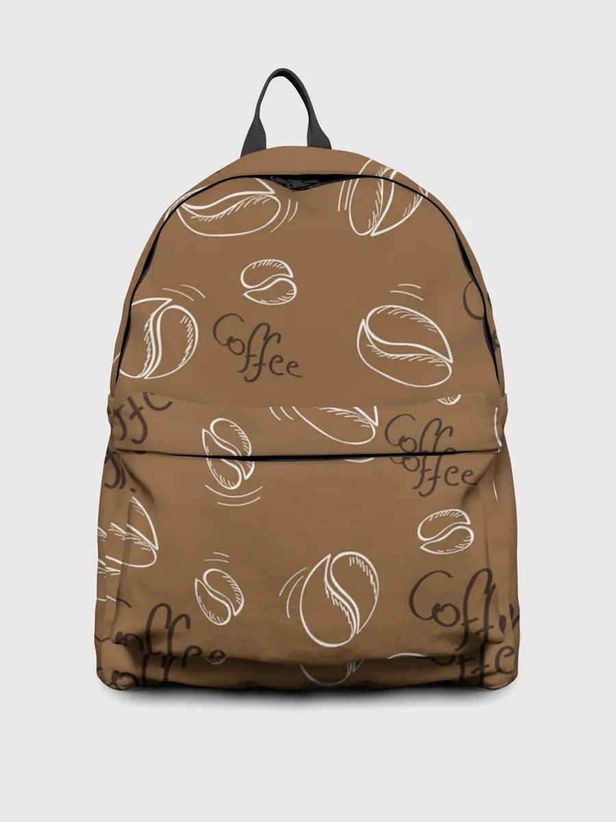 Рюкзак джинсовый / Кофейный узор